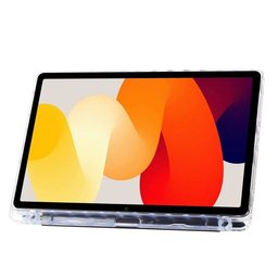 كفر دفتري ستاند ثلاثي ظهر شفاف مع مكان للقلم لجهاز Redmi Pad SE 11 inch Redmi Pad SE 11 Inch