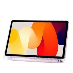 كفر دفتري ستاند ثلاثي ظهر شفاف مع مكان للقلم لجهاز Redmi Pad SE 11 inch Redmi Pad SE 11 Inch
