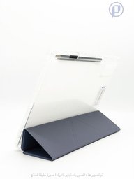 كفر دفتري ستاند ثلاثي ظهر شفاف مع مكان للقلم لجهاز Xiaomi Pad 5 - Pro 11 inch Xiaomi Pad 5 Pro 11 Inch