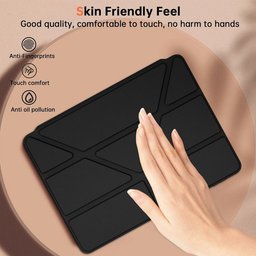 كفر دفتري ستاند ثلاثي ظهر شفاف مع مكان للقلم لجهاز Xiaomi Pad 7 - 7 Pro - Pad 8 11.2 inch Xiaomi Pad 7 Pro Pad 8 11.2 Inch