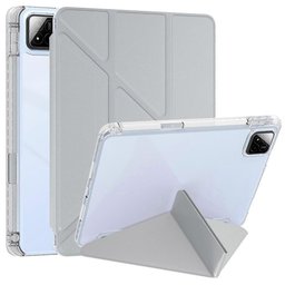 كفر دفتري ستاند ثلاثي ظهر شفاف مع مكان للقلم لجهاز Xiaomi Pad 7 - 7 Pro - Pad 8 11.2 inch Xiaomi Pad 7 Pro Pad 8 11.2 Inch