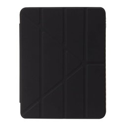 كفر دفتري ستاند ثلاثي ظهر شفاف مع مكان للقلم لجهاز iPad 10 10.9 2022 - iPad 11 A16 2025 iPad 10 10.9 2022 iPad 11 A16 2025