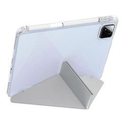 كفر دفتري ستاند ثلاثي ظهر شفاف مع مكان للقلم لجهاز Xiaomi Pad 7 - 7 Pro - Pad 8 11.2 inch Xiaomi Pad 7 Pro Pad 8 11.2 Inch