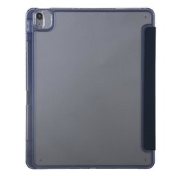 كفر دفتري ستاند ثلاثي ظهر شفاف مع مكان للقلم لجهاز iPad 10 10.9 2022 - iPad 11 A16 2025 iPad 10 10.9 2022 iPad 11 A16 2025