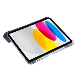 كفر دفتري ستاند ثلاثي ظهر شفاف مع مكان للقلم لجهاز iPad 10 10.9 2022 - iPad 11 A16 2025 iPad 10 10.9 2022 iPad 11 A16 2025