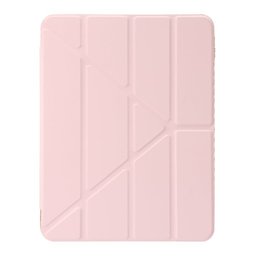 كفر دفتري ستاند ثلاثي ظهر شفاف مع مكان للقلم لجهاز iPad 10 10.9 2022 - iPad 11 A16 2025 iPad 10 10.9 2022 iPad 11 A16 2025