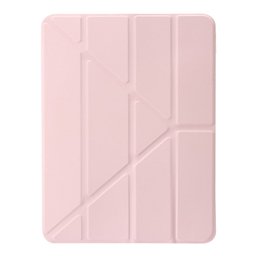 كفر دفتري ستاند ثلاثي ظهر شفاف مع مكان للقلم لجهاز iPad Pro 11 2024·2025 iPad Pro 11