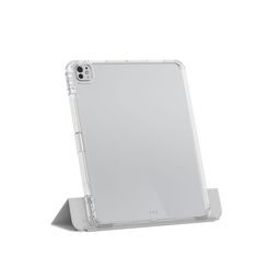 كفر دفتري ستاند ثلاثي ظهر شفاف مع مكان للقلم لجهاز iPad Pro 11 2024·2025 iPad Pro 11