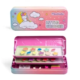 مارتينيليا حقيبة تجميل معدنية Little Unicorn بثلاثة مستويات Martinelia Little Unicorn Tin Case 3 Levels
