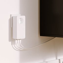 محول Powerline طراز devolo Magic 2 Triple LAN - سرعة تصل إلى 2400 ميجابت في الثانية، 3 منافذ Gigabit Ethernet devolo Magic 2 Triple LAN, Powerline Adapter - up to 2,400 Mbps, 3x Gigabit Ethernet Ports, Built-in Plug, White