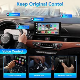 محول Car TV Mate 2026 اللاسلكي المدمج لـ CarPlay، وجهاز تحويل (TV Box) للسيارة بنظام التوصيل والتشغيل (Plug & Play). Car TV Mate 2025 Built-in Wireless CarPlay Adapter, Fire TV Stick Converter for Car Plug & Play