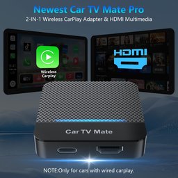 محول Car TV Mate 2026 اللاسلكي المدمج لـ CarPlay، وجهاز تحويل (TV Box) للسيارة بنظام التوصيل والتشغيل (Plug & Play). Car TV Mate 2025 Built-in Wireless CarPlay Adapter, Fire TV Stick Converter for Car Plug & Play