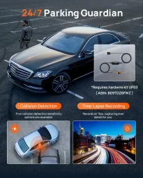 كاميرا سيارة 70mai A800SE-1 أمامية وخلفية، كاميرا أمامية + كاميرا خلفية 70mai Dashcam Car Front A800SE-1, Car Camera