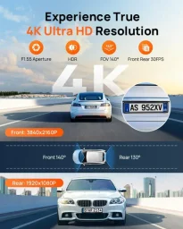 كاميرا سيارة 70mai A800SE-1 أمامية وخلفية، كاميرا أمامية + كاميرا خلفية 70mai Dashcam Car Front A800SE-1, Car Camera