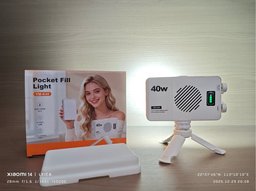 إضاءة سيلفي YM-40 بمشبك للموبايل واللابتوب بقوة 10W وبطارية 4000mAh - 3 درجات حرارة لون و10 مستويات سطوع CRI 95+ YM-40 Clip On Fill Light 4000mAh 10W