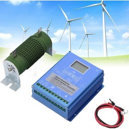 منظم طاقة هجين لتوربينات الرياح والألواح الشمسية مع مقاومة تفريغ خارجية MPPT Wind/Solar Hybrid System Charge Controller