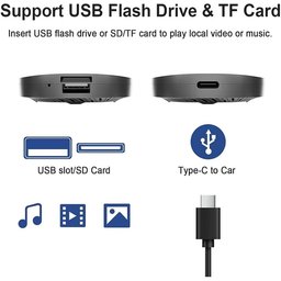 صندوق CarPlay AI Box (يعمل بنظام Android 13) - يدعم Netflix وYouTube وCarPlay وAndroid Auto لاسلكياً - ذاكرة 2/16 جيجابايت. CarPlay Ai Box Android13 Tv Box Support Netflix YouTube Wireless Carplay Android Auto Car ram 2/16GB