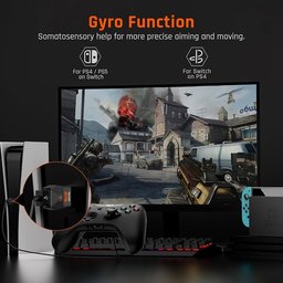 محول وحدة تحكم BIGBIG WON – لتشغيل وحدات تحكم Xbox Series X|S/One/Elite Series/PS5/PS4 على أجهزة الكمبيوتر أو منصات BIGBIG WON Controller Adapter, Xbox Series X|S/One/Elite Series/PS5/PS4/Switch on PC/Console, Turbo Wired Adapter - R90