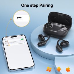 سماعات Owmsic ذات التصميم المفتوح، سماعات أذن لاسلكية تعمل بتقنية Bluetooth 5.4 ومزودة بخاصية إلغاء الضوضاء Open Ear Headphones, 3D HiFi Bluetooth 5.4 Wireless Earbuds with Noise Canceling, 60H Playtime Open EarBuds with Fast Chargin