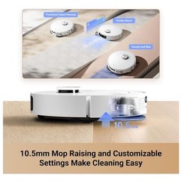 مكنسة وممسحة روبوت دريم - 5200 مللي أمبير- ساعة - L10s Ultra Gen 2 - أبيض Vacuum cleaner Robot Dreame