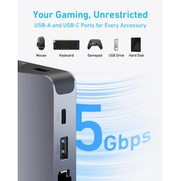موزع Anker بمنفذ USB-C (6 في 1، مخصص لأجهزة الألعاب المحمولة) Anker USB-C Hub (6-in-1, For Handheld Game Console)