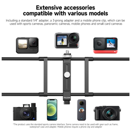 TELESIN Adjustable Universal Fence Mount for Action Cameras/ Phones TELESIN Adjustable Universal Fence Mount for Action Cameras/ Phones