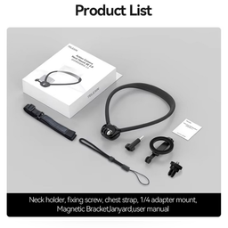 TELESIN Magnetic Neck Holder Mount 2in1 TELESIN Magnetic Neck Holder Mount 2in1