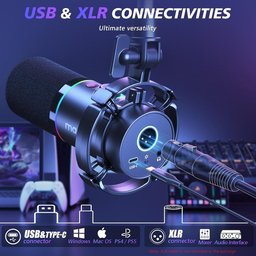 MAONO PD200XS RGB USB/XLR Dynamic Microphone MAONO PD200XS RGB USB/XLR Dynamic Microphone