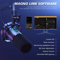 MAONO PD200XS RGB USB/XLR Dynamic Microphone MAONO PD200XS RGB USB/XLR Dynamic Microphone