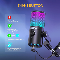 MAONO DM30 RGB USB Gaming Microphone MAONO DM30 RGB USB Gaming Microphone