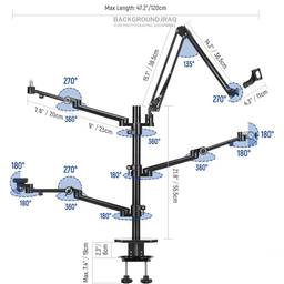 AMBITFUL light stand is a desktop mount AMBITFUL light stand is a desktop mount