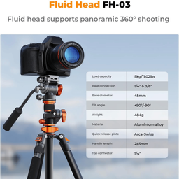 KF09.137 Professional Camera Tripod 2.3m KF09.137 Professional Camera Tripod 2.3m