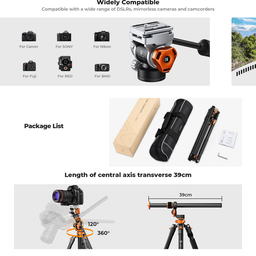KF09.137 Professional Camera Tripod 2.3m KF09.137 Professional Camera Tripod 2.3m