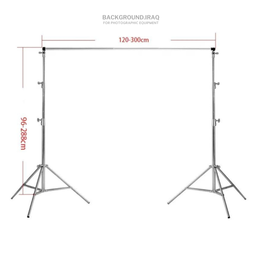 Stainless Steel Background Stand 3m Stainless Steel Background Stand 3m