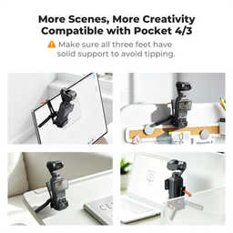 KF20.0022 Magnetic Grip Tripod Adapter for DJI Osmo Pocket 4p/4/3 KF20.0022 Magnetic Grip Tripod Adapter for DJI Osmo Pocket 4p/4/3