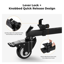 KF31.118 Heavy Duty Tripod Dolly with 3-Inch Rubber Wheels KF31.118 Heavy Duty Tripod Dolly with 3-Inch Rubber Wheels