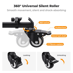 KF31.118 Heavy Duty Tripod Dolly with 3-Inch Rubber Wheels KF31.118 Heavy Duty Tripod Dolly with 3-Inch Rubber Wheels