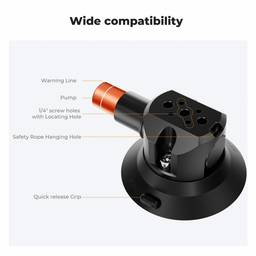 KF31.135 Suction Cup Mount with Double Ball Head Magic Arm KF31.135 Suction Cup Mount with Double Ball Head Magic Arm