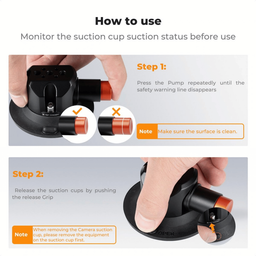 KF31.135 Suction Cup Mount with Double Ball Head Magic Arm KF31.135 Suction Cup Mount with Double Ball Head Magic Arm