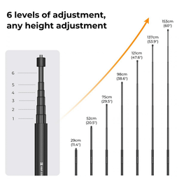 KF09.132 Invisible Selfie Stick 153cm KF09.132 Invisible Selfie Stick 153cm