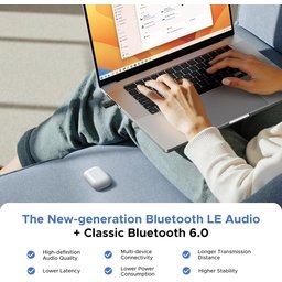 محول صوت بلوتوث بمنفذ Type-C من UGREEN / يدعم نمطي البلوتوث: الكلاسيكي (Classic) ومنخفض الطاقة (LE Audio) UGREEN Type-C Bluetooth Transmitter Audio Adapter / Bluetooth Classic & LE Audio Dual Mode