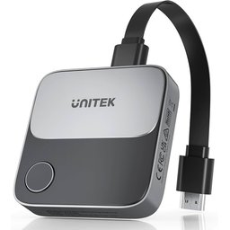محول Unitek اللاسلكي لعرض محتوى HDMI، جهاز استقبال لعكس الشاشة، يدعم ترددي 2.4 جيجاهرتز/5 جيجاهرتز، وبث بدقة 4K على التلفاز Unitek Wireless Hdmi Display Dongle Adapter, Screen Mirroring Receiver, 2.4G/5G, 4K Casting Device for TV