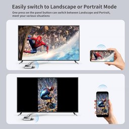 محول Unitek اللاسلكي لعرض محتوى HDMI، جهاز استقبال لعكس الشاشة، يدعم ترددي 2.4 جيجاهرتز/5 جيجاهرتز، وبث بدقة 4K على التلفاز Unitek Wireless Hdmi Display Dongle Adapter, Screen Mirroring Receiver, 2.4G/5G, 4K Casting Device for TV