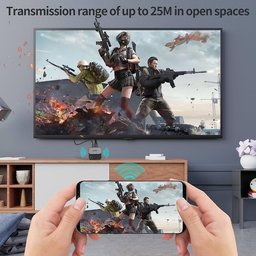 محول Unitek اللاسلكي لعرض محتوى HDMI، جهاز استقبال لعكس الشاشة، يدعم ترددي 2.4 جيجاهرتز/5 جيجاهرتز، وبث بدقة 4K على التلفاز Unitek Wireless Hdmi Display Dongle Adapter, Screen Mirroring Receiver, 2.4G/5G, 4K Casting Device for TV