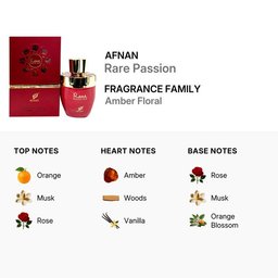 عطر أفنان رير باشن او دي بي (100 مل للنساء AFNAN Rare Passion EDP