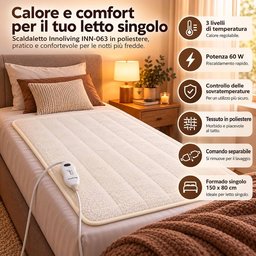 جهاز تدفئة السرير (Innoliving INN-065) Innoliving Scaldaletto Matrimoniale
