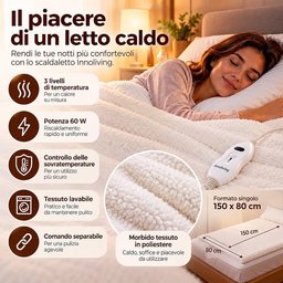 جهاز تدفئة السرير (Innoliving INN-065) Innoliving Scaldaletto Matrimoniale