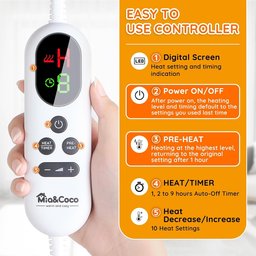 بطانية التدفئة الكهربائية Mia & Coco Electric Heated Blanket