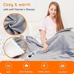 بطانية التدفئة الكهربائية Mia & Coco Electric Heated Blanket