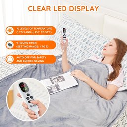 بطانية التدفئة الكهربائية Mia & Coco Electric Heated Blanket